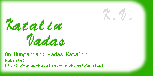 katalin vadas business card